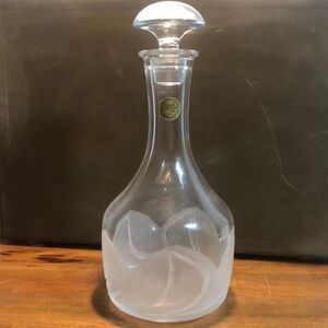 Vintage Crystal J.G. Durand/Cristal d'Árques Florence Pattern Wine Decanter10.5”
